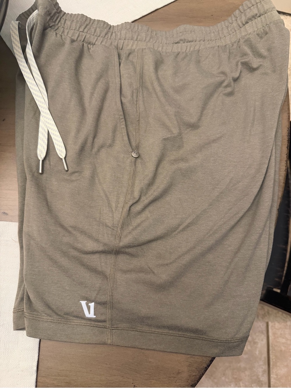 Men's Vuori Ponto Performance Olive Athletic Shorts